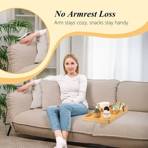 Sofa Movable Coffee <b>Tray</b> Wooden Rectangle 4-7 Compartments Multifunction <b>Storage</b> <b>Tray</b> For Home Snack Fruit Organization - Product Image 4