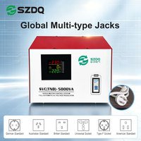 Estabilizador de Voltaje Servo SVC SZDQ de 5000VA, Regulador de Voltaje CA Completamente Automático, Entrada Amplia de 160-260V, Pantalla Digital de 220V, OEM