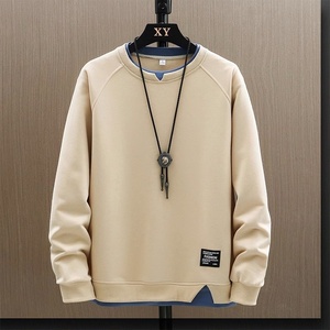 Maglietta da <span class=keywords><strong>uomo</strong></span> primavera autunno <span class=keywords><strong>alla</strong></span> <span class=keywords><strong>moda</strong></span> Casual ampia in maglia a due pezzi a maniche lunghe maglia maglia maglia maglia Top Base - Product Image 5