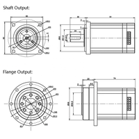 Moteur à engrenages DC industriel M6030G9, 166 tr/min, couple de sortie 9 Nm, 3,5 A, durée de vie 20000 h, pour bras robotiques, équipement d'automatisation AGV