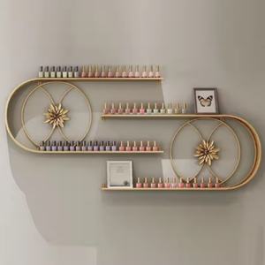 Estante de Pared en Forma de D para Exhibición de Esmaltes de Uñas y Pegamento, Almacenamiento de Suministros de Salón - Product Image 6