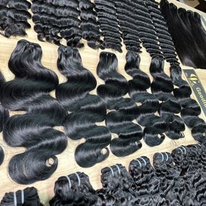 批发原装印度发束 15A 双拉伸未加工处女发 浅色深波浪发束 - Product Image 4