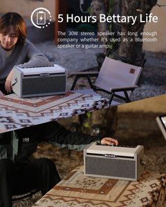 Amplificador de Guitarra Inteligente MOOER SD30i con IA, Portátil, 30W Estéreo, 5 Horas de Batería, 101 Efectos, Looper de 80s, 40 Ritmos de Batería - Product Image 5