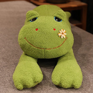 Vente en gros de peluche Cartoon Big Large 100 CM Grenouille Jouet Poupée Oreiller de couchage pour enfants Adultes Cadeaux - Product Image 5