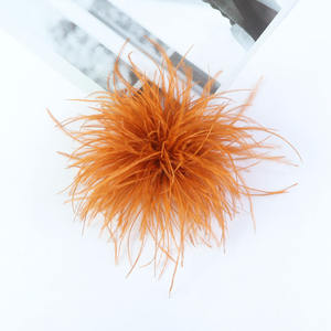 Spilla con piume e motivo floreale elegante da 15 cm, fatta a mano, unisex, per gioielli fai da te, accessori per abbigliamento, fermaglio per <span class=keywords><strong>capelli</strong></span> - Vendita calda transfrontaliera - Product Image 4