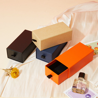 Boîte à tiroirs rectangulaires avec logo personnalisé pour l'emballage de boîtes à lunettes en papier kraft avec gaufrage et doublure en éponge