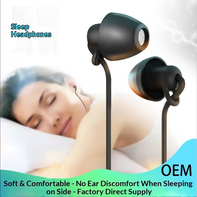 Customizable Sleep Headphones Type-C In-ear Wired Dynamic Driver Earphones 1.2m Cord In-line Controls Microphone Noise-isolating