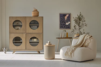 Moderno japonés granja país muebles de madera maciza vidrio aparador gabinete hogar comedor sala de estar apartamento uso
