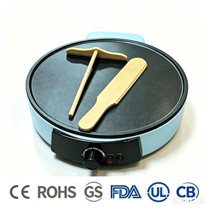Machine à crêpes électrique en gros, antiadhésive, pour pancakes, OEM ODM, qualité alimentaire, certifiée CE - Product Image 1