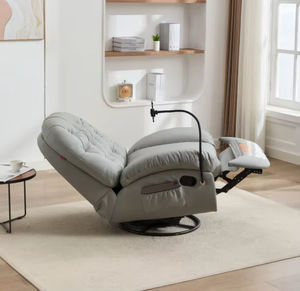 كرسي استرخاء للبالغين قابل للدوران 360 درجة، مبيعات ساخنة °   كرسي استرخاء دوار مع حامل للهاتف، كرسي استلقاء قابل للإمالة - Product Image 6