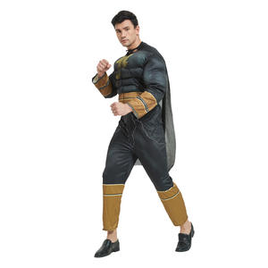 Película adulto superhéroe Cosplay negro músculo <span class=keywords><strong>Adam</strong></span> mono disfraz con tocado Halloween - Product Image 1