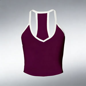 Ensemble de 4 pièces pour femmes : haut de yoga, soutien-gorge de sport rembourré sans couture, débardeur court, vêtements de fitness très extensibles - Product Image 5