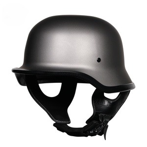 Casque allemand de <span class=keywords><strong>moto</strong></span> Hommes et femmes Casque de <span class=keywords><strong>gourde</strong></span> Cruise Motorcycle Protective Riding Breathable Light Half Helmet - Product Image 2