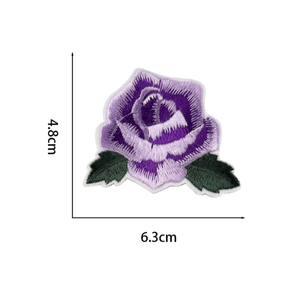 Vente chaude Rose Broderie Petite Fleur <span class=keywords><strong>Tissu</strong></span> Patchs <span class=keywords><strong>Tissu</strong></span> Badges <span class=keywords><strong>pour</strong></span> Vêtement Broderie PU En Gros Ordinateur Brodé - Product Image 4