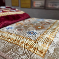 Hochwertiger Rutschfester Waschbarer Geprägter Türkischer Teppich Blumenstil Abstraktes Muster Flächenteppiche