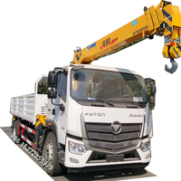 Promotion d'usine Foton RHD nouveau camion avec grue hydraulique Construction 6t 8t