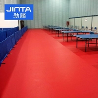 Plancher intérieur antidérapant Jinta Terrain de tennis de table de gymnastique de ping-pong Plancher de sport en PVC