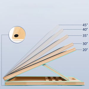 Attrezzatura Professionale per Terapia, Tavola Inclinata Regolabile in Legno Portatile per Massaggio Gambe, Piedi e Stretching Polpacci - Product Image 6