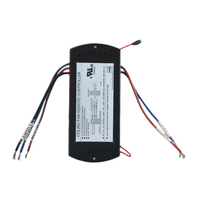 Ventilateur de plafond RF 3 vitesses avec télécommande et kit d'éclairage, récepteur rectangulaire 433,92 MHz