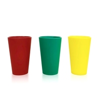 Verres à bière rétro incassables de 300 ml – Silicone, matériau PP, impression sérigraphique pour cadeaux d'entreprise