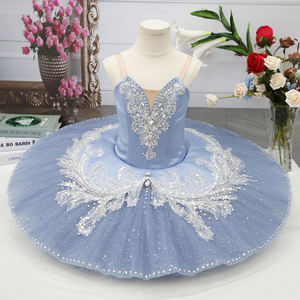Nouvelle jupe de ballet imprimée pour filles, tutu de ballerine pour femmes, costumes de danse de performance, tenue de danse en coton pour enfants, paillettes - Product Image 1