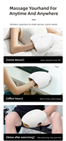 Masseur électrique portable pour les mains Phenitech Slim, contrôle de la minuterie, batterie intégrée, pétrissage automatique des doigts, thérapie thermique, massage
