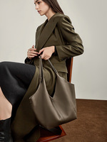 Sac à bandoulière en cuir véritable personnalisable, sacs fourre-tout de luxe pour femmes, sacs à main décontractés pour femmes, sac sous le bras grande capacité