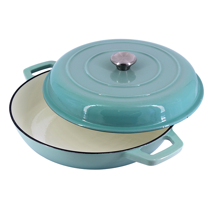 12 дюймов Эмалированный чугун большой с постепенным увеличением для запекания