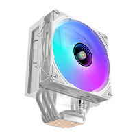 Nouveau style, logo personnalisé, radiateur PC 120 mm, LGA1200 2011 AM4 AM5, refroidisseur d'air pour processeur, 6 caloducs, ventilateur de refroidissement du processeur avec affichage de la température