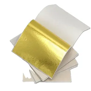 Lembar Karat Murni Kertas Foil Asli Yang Dapat Dimakan Kertas Foil Emas 24K