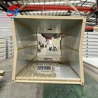 Maison conteneur préfabriquée pliable pour dortoir, logement étudiant, abri de ferme, stockage et bureau