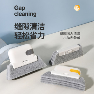Cepillo de limpieza para grietas con almohadilla de microfibra para ventanas, puertas, huecos y esquinas de la cocina. - Product Image 1