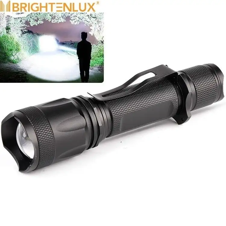 Zoomable Túi Nhỏ Mạnh Mẽ Torch Ánh Sáng Taschenlamp Siêu Sáng Đèn Pin Kim Loại Chiến Thuật LED Mini Edc Có Thể Sạc Lại Đèn Pin