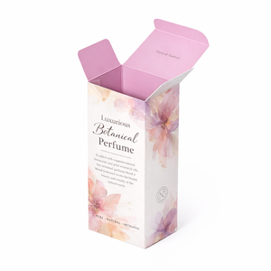Boîte à parfum personnalisée, carton pliable avec laminage brillant et fermeture magnétique pour la vente au détail, logo personnalisé, vente en gros - Product Image 2