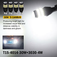 Ampoule LED T15 Canbus haute luminosité sans erreur 921 912 W16W T16, lampe de signalisation, feu de stationnement, feu de recul blanc 12-24V