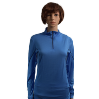 GECKO MASTER – Haut thermique respirant à demi-zip en laine mérinos pour femme, idéal pour les activités par temps froid