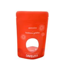 Pochette debout personnalisée en plastique anti-odeur, ziplock alimentaire mylar sac en plastique emballage transparent