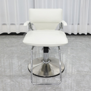 Chaise de salon de coiffure moderne en métal, chaise de barbier pivotante simple pour usage extérieur et hôtelier, pompe hydraulique professionnelle - Product Image 5