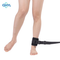 Sangle de fixation de cheville orthopédique réglable et respirante, support médical anti-rayures avec fermeture auto-agrippante portable