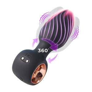 Anillo Anal de Silicona Elsa con Vibración y Torsión para Juguetes Sexuales Anales Masculinos - Product Image 1