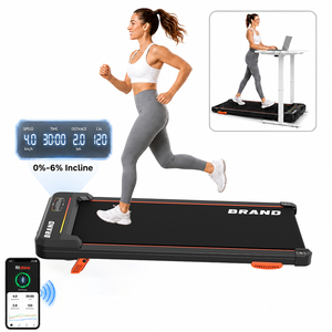 Caminadora Inclinable Profesional con Motor Silencioso de Corriente Continua y Estructura Resistente para Oficina - Product Image 2