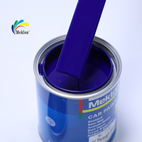 Peinture automobile acrylique Meklon 1K, base couleur unie, pour la rénovation automobile, en aérosol, pour voitures particulières, bidon de 1L