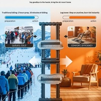 Appareil de fitness pour la maison : simulateur de ski et entraîneur pelvien pour brûler les graisses des hanches, des jambes et des cuisses intérieures, idéal pour le salon.