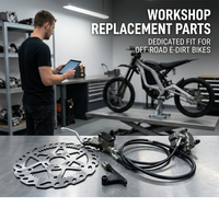 Kit d'assemblage complet pour moto tout-terrain électrique : étrier de frein à disque, maître-cylindre hydraulique CNC, rotor à ondes et levier inférieur