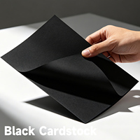 Papier cartonné noir A4 180 g/m², paquet de 100 feuilles, pour marqueurs, dessin et peinture aquarelle
