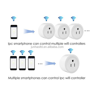 CE ROHS SAA ได้รับการรับรองจาก <span class=keywords><strong>Tuya</strong></span> us/eu/uk/au ปลั๊กเสียบ16A 10A WiFi ใช้ได้กับคอมพิวเตอร์ในบ้านอัจฉริยะทนไฟ - Product Image 5