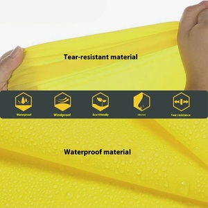 Chubasquero no desechable combinado EVA para hombres y mujeres adultos impermeable portátil grueso para Poncho para viajes al aire libre fábrica al por mayor - Product Image 3
