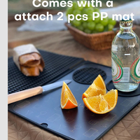 Vente en gros de tapis de séchage pliant en silicone souple pour verre à vin Barmat Tapis antidérapant pour comptoir de bar Tapis pour la maison Café Bière Boisson Bière