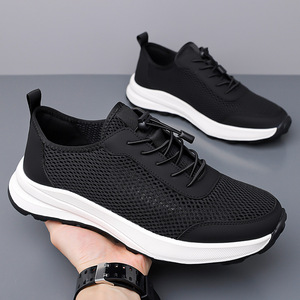 Chaussures de course en mesh pour hommes, légères, semelle intermédiaire en EVA, semelle extérieure en caoutchouc, respirantes, pour l'été, baskets athlétiques - Product Image 1
