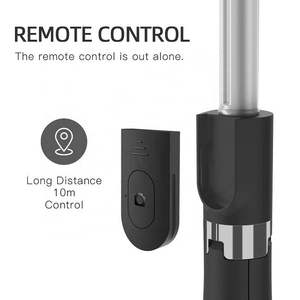 Perche à <span class=keywords><strong>selfie</strong></span> <span class=keywords><strong>L01S</strong></span> sans fil BT extensible, monopode portable pliable, mini trépied avec télécommande pour caméra sportive et smartphone - Product Image 5